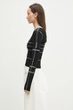 Pulover VETEMENTS Knitted Longsleeve WA66KN110X crna SS25