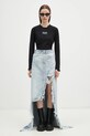 VETEMENTS camicia a maniche lunghe Oval Logo Cut-Up UA66LS600BW