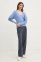 Dkny sweter P4KSAL67 niebieski SS25