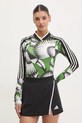 adidas longsleeve x Farm Rio cu modele verde JD6274