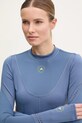Tréninkové tričko s dlouhým rukávem adidas by Stella McCartney TruePurpose modrá JI5222