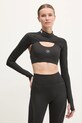 adidas by Stella McCartney longsleeve de antrenament print negru JN0225