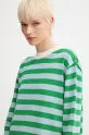 Sunnei sweter bawełniany zielony RTWXKNW015
