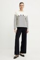 Weekend Max Mara bluza bawełniana 2515941041600 beżowy SS25