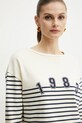 Weekend Max Mara bluza bawełniana beżowy 2515941041600
