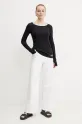 Max Mara Leisure longsleeve 2516941037600 granatowy SS25