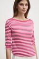 Odzież United Colors of Benetton longsleeve bawełniany 30YSD109W różowy