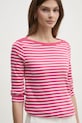 Odzież United Colors of Benetton longsleeve bawełniany 30YSD109W różowy