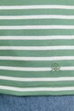 Bombažna majica z dolgimi rokavi United Colors of Benetton 30YSD109W zelena
