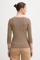 Odzież United Colors of Benetton longsleeve bawełniany 30YSD109W brązowy