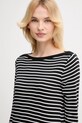 United Colors of Benetton longsleeve din bumbac negru 30YSD109W