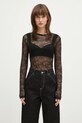 Samsoe Samsoe bodysuit Sahazel regular black F24400036
