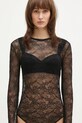 Samsoe Samsoe bodysuit Sahazel black F24400036