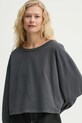 American Vintage longsleeve bawełniany szary FAZ02AE25