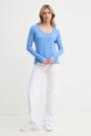 American Vintage longsleeve JAC49VE25 albastru SS25