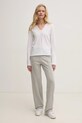 ZADIG&VOLTAIRE longsleeve din bumbac JWTN02607.107 alb SS25