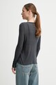 Oblečenie Bavlnené tričko s dlhým rukávom ZADIG&VOLTAIRE JWTS02690.21 sivá