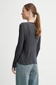 Odzież ZADIG&VOLTAIRE longsleeve bawełniany JWTS02690.21 szary