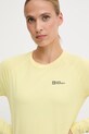 Jack Wolfskin longsleeve sportowy Prelight Swift żółty A63799