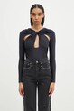 Боди Coperni Twisted Cut-Out Jersey Bodysuit casual чёрный COPJS19545C