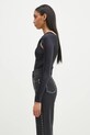Боди Coperni Twisted Cut-Out Jersey Bodysuit COPJS19545C черен SS25