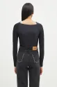 Abbigliamento Coperni body Twisted Cut-Out Jersey Bodysuit COPJS19545C nero