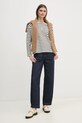 Tommy Hilfiger longsleeve bawełniany WW0WW45437 beżowy SS25