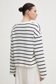 Odzież Tommy Hilfiger longsleeve bawełniany WW0WW45519 biały