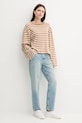 Tommy Hilfiger longsleeve bawełniany WW0WW45519 zielony SS25
