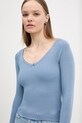 Tommy Jeans longsleeve albastru DW0DW20236