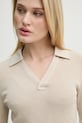 G-Star longsleeve bawełniany beżowy D26074.D958