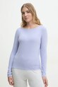 Μακρυμάνικο Abercrombie & Fitch slim μωβ KI139.5196.625