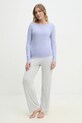 Μακρυμάνικο Abercrombie & Fitch KI139.5196.625 μωβ SS25