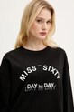 Miss Sixty longsleeve din bumbac negru 6S1SJ37800