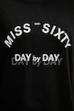 Miss Sixty longsleeve din bumbac 6S1SJ37800 negru