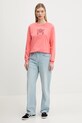 Vans longsleeve bawełniany VN000NXQD6Z1 pomarańczowy SS25