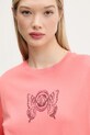 Vans longsleeve bawełniany pomarańczowy VN000NXQD6Z1