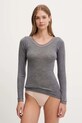 Chantelle longsleeve wełniany FEMILET pozostałe szary FN1584.0DH
