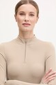 Лонгслів для йоги JOYINME Motion бежевий Longsleeve.Motion