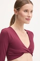 JOYINME longsleeve de yoga Luna Twist burgundia Top.Luna.Twist