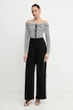 Morgan bluza TROPEZ TROPEZ negru SS25