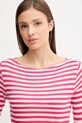 Одяг Лонгслів з домішкою шовку United Colors of Benetton 38O0D109X рожевий