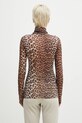 Îmbrăcăminte GANNI bluză Printed Mesh T4122 maro