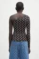 Дрехи Блуза Marine Serre Recycled Moon Jersey SS Asymmetric WTS014A.CJER0001 черен