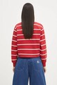 Odzież Sporty & Rich bluza bawełniana Serif Logo Cropped Rugby Polo ST008606300RE33 czerwony