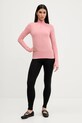 Pangaia longsleeve Plant-Stretch Zipped Long Sleeve Top 10002426 różowy SS25