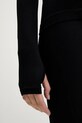 Pangaia longsleeve Plant-Stretch Zipped Long Sleeve Top 10002426 negru
