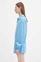 Sporty & Rich bluza bawełniana Wellness Club Mc Polo ST072620081BL24 niebieski SS25