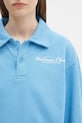 Sporty & Rich cotton sweatshirt Wellness Club Mc Polo blue ST072620081BL24
