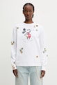 Coperni x Disney Mickey Long-Sleeved din bumbac imprimeu alb DJS157SFF5037